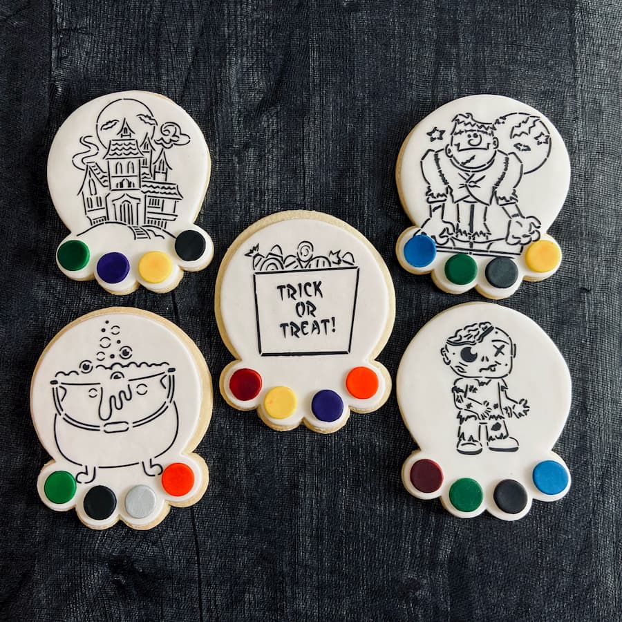Halloween Paint-Your-Own Cookies - The Chocolate Dozen